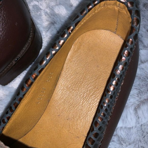 Mens Slip-On Leather Loafers Dress Shoes Brown 7M main image 4